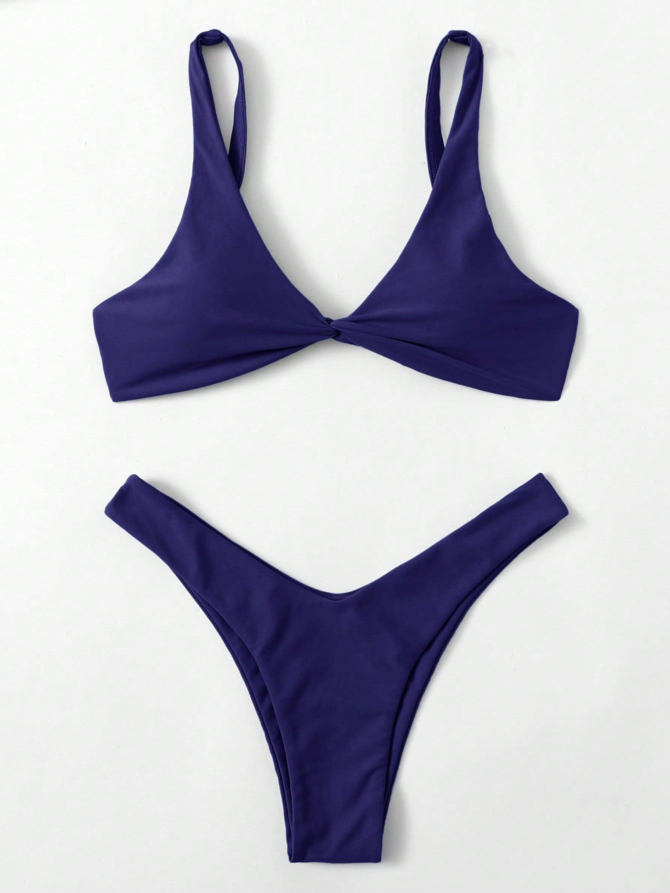 ZTVitality Solid Tie Sexy Bikini 2026 Hot Sale Padded Bra High Leg Bandage Push Up Bikini Set