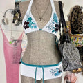 UETEEY 2026 New Summer Swimwear Bikinis Set Sexy Printed Lace Back Naked Bikini 2 Pieces Set Women's