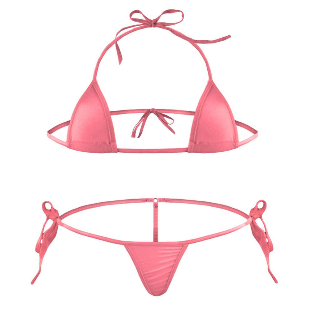 Hot New Beach Holiday Women\'s Bikini Set Lingerie Swimwear Backless Bodycon G String High Fork