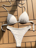 2026 Halter Bra Cup Bikini Women Swimsuit Female Push Up Swimwear Two Pieces Bikini set Brazilian