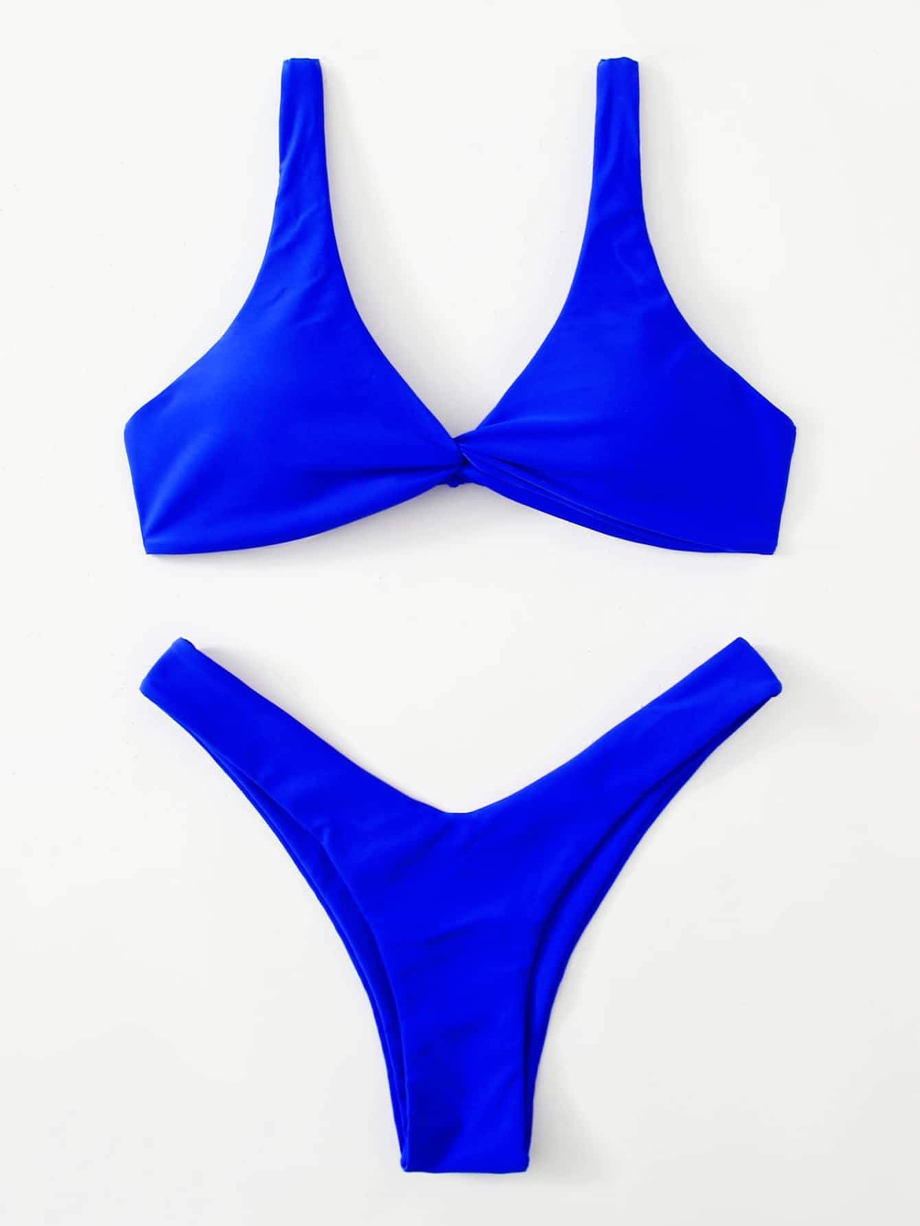 ZTVitality Solid Tie Sexy Bikini 2026 Hot Sale Padded Bra High Leg Bandage Push Up Bikini Set