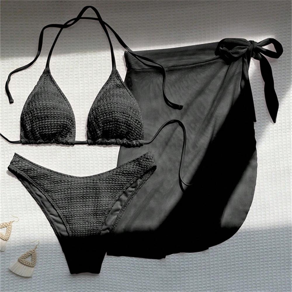 Sexy Pink Bikini Extrem String Backless Swimwear Mesh Skirt Women Push Up Swimsuit Black Y2K Thong